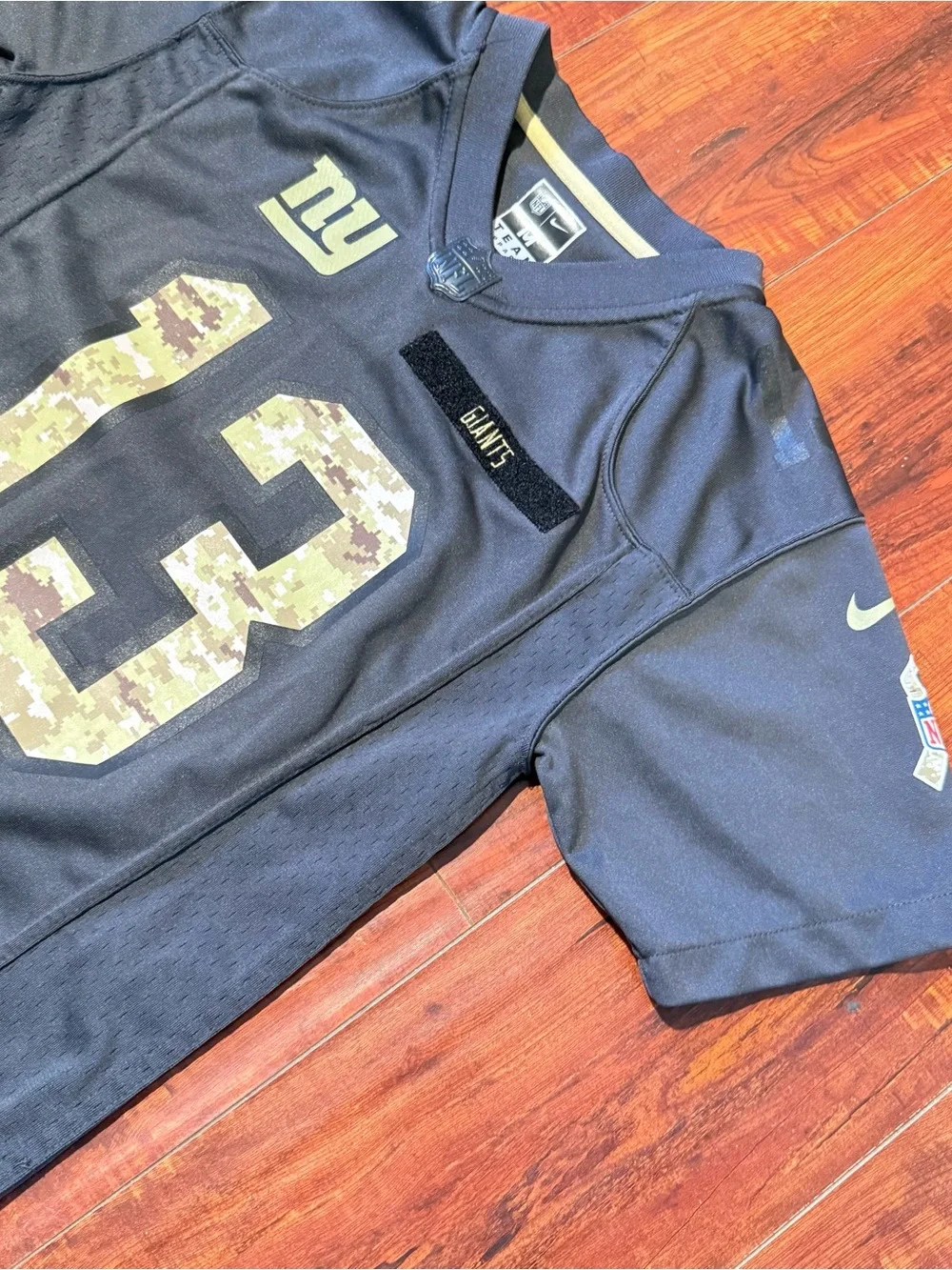 Odell Beckham Jr Boys/Kids #13 NY Giants Salute to Service NFL Jersey Sz Medium!